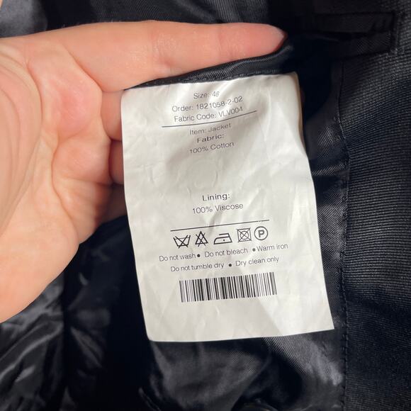 New BLK DNM brown velvet with black satin lapels blazer tuxedo jacket 48 - Picture 7 of 8